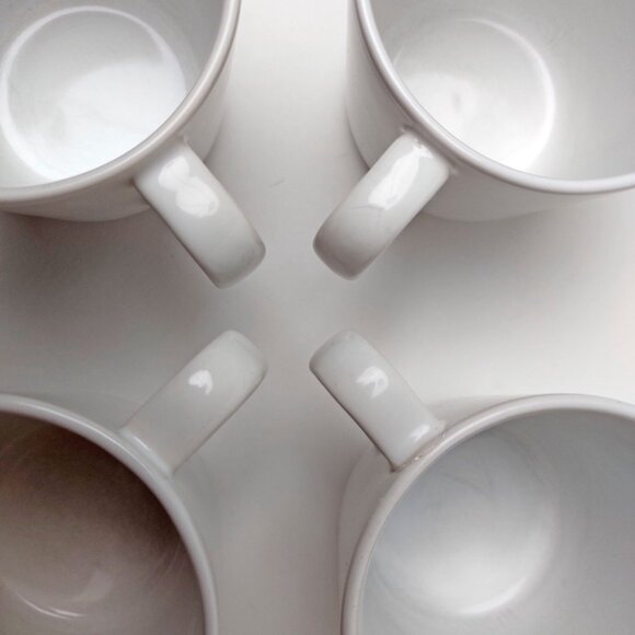 2x IKEA UNGDOM Stackable Coffee Tea Cups Mugs Yellow Polka Dot 15199 - Picture 4 of 5